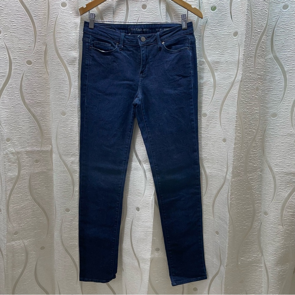 Calvin Klein Jeans Ultimate‎ Skinny Women 8 Dark Indigo Excellent Stretch Denim